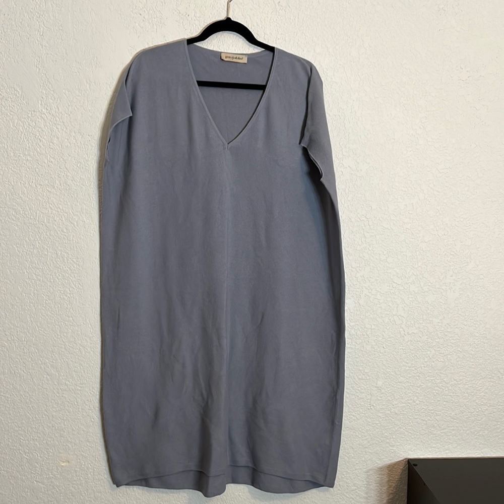 Gentry Portofino cashmere blend sleeveless midi dress lagenlook luxury oversized